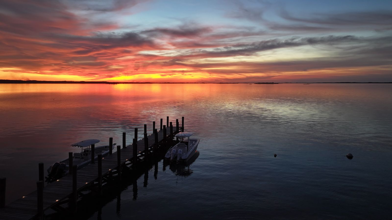 Sunset at the Doc at Beacon Hill Estate in the Bahamas