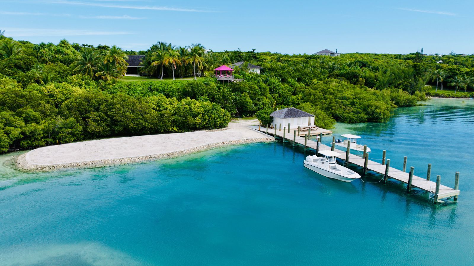 View from the Dock at Beacon Hill Estate in the Bahamas