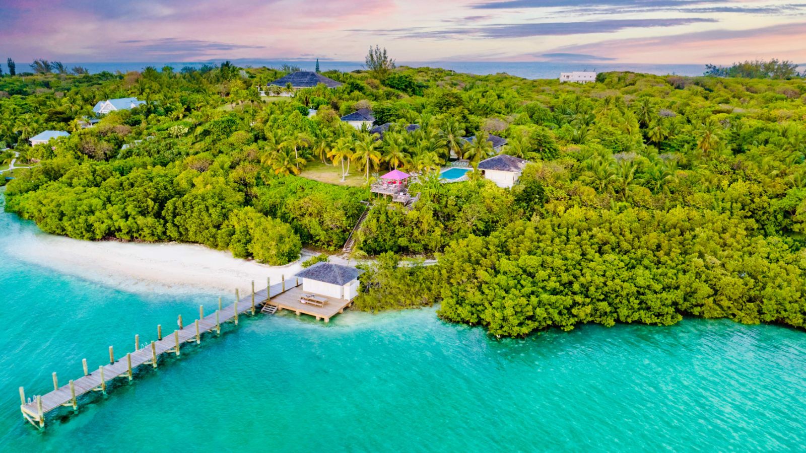 Evening Exterior at Beacon Hill Estate in the Bahamas