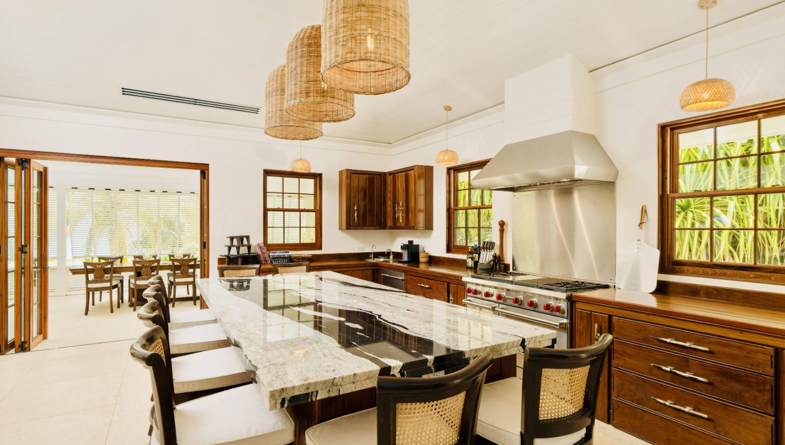 Kitchen at Beacon Hill Estate in the Bahamas
