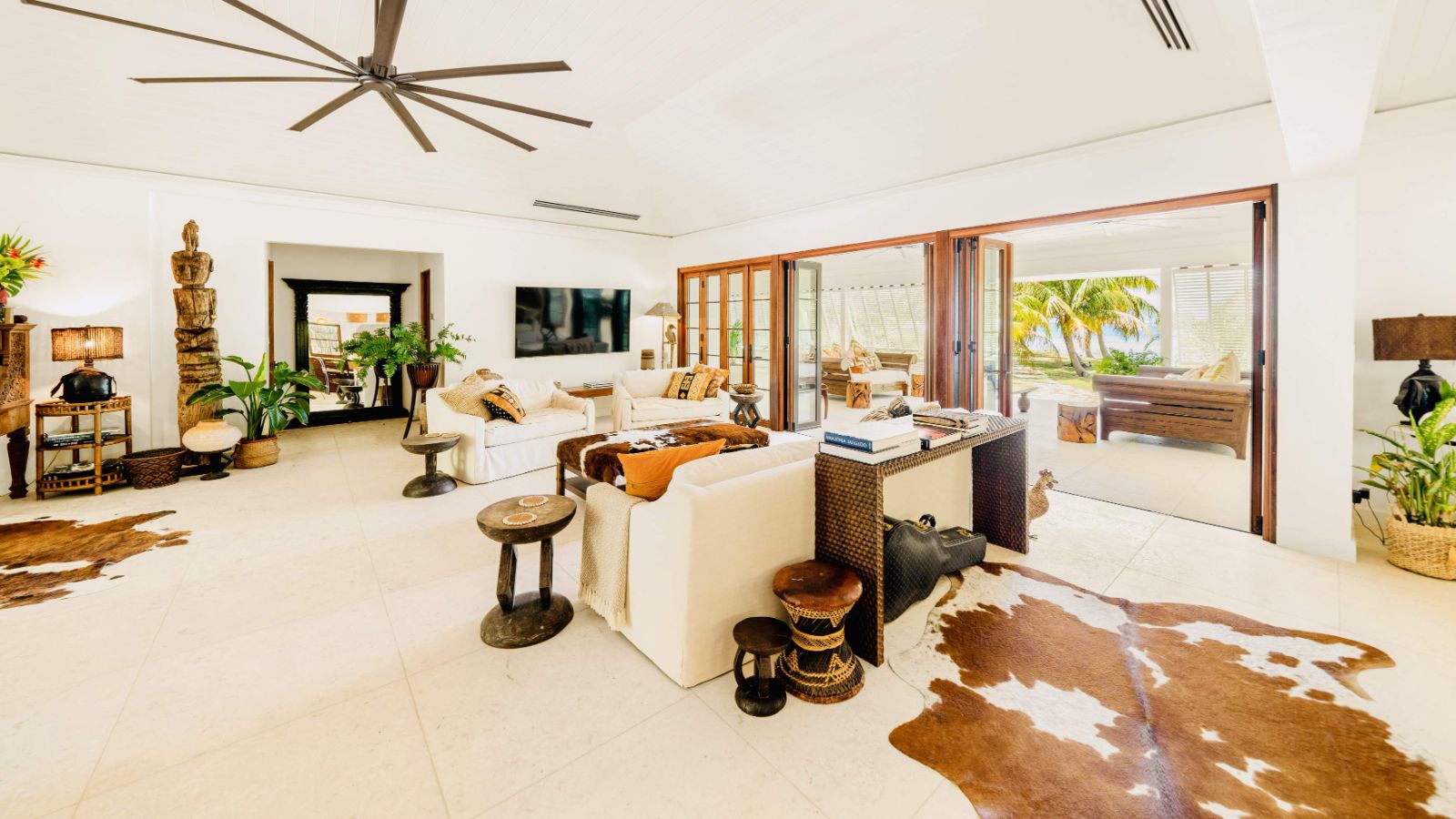 Living Room at Beacon Hill Estate in the Bahamas