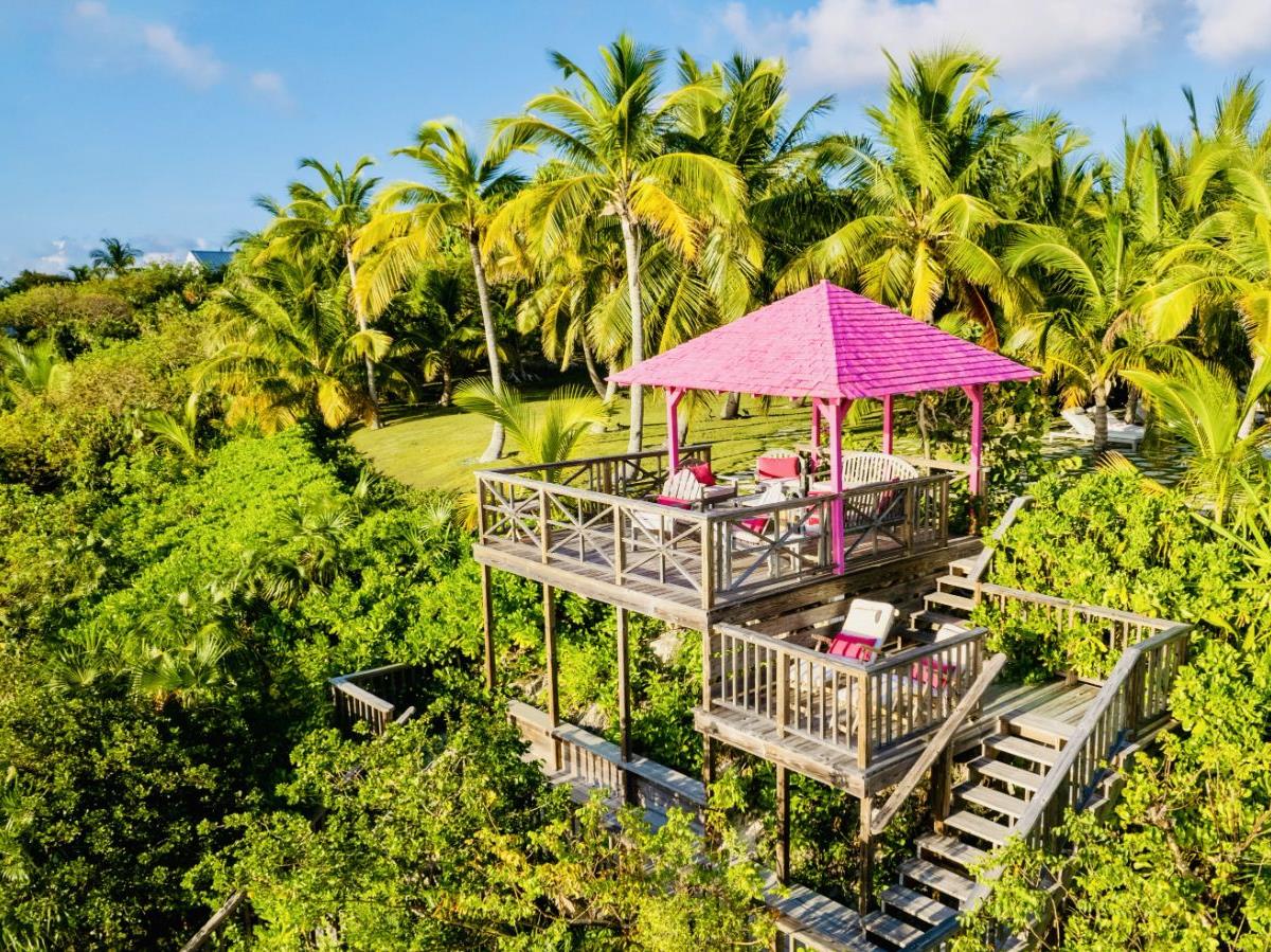 Pink Gazebo at Beacon Hill Estate in the Bahamas