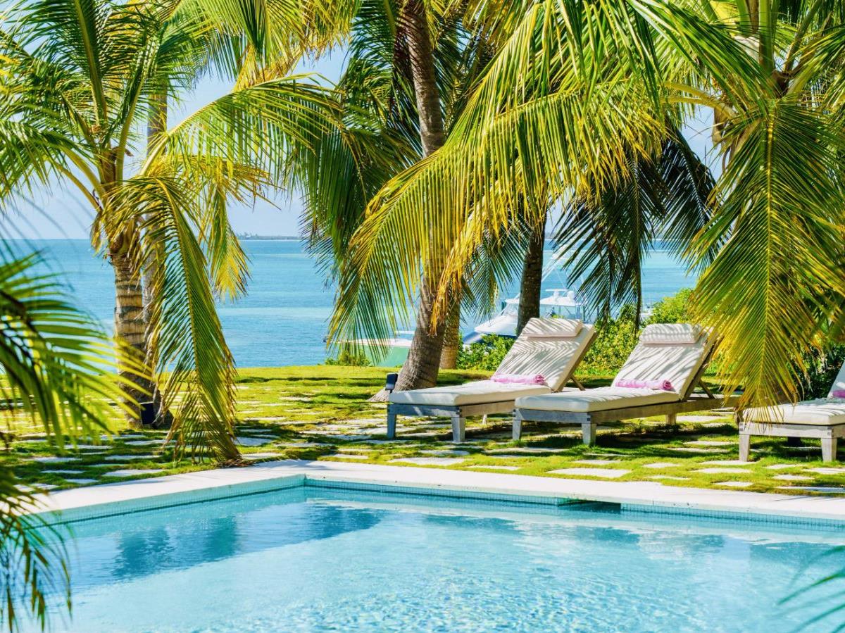 Poolside at Beacon Hill Estate in the Bahamas