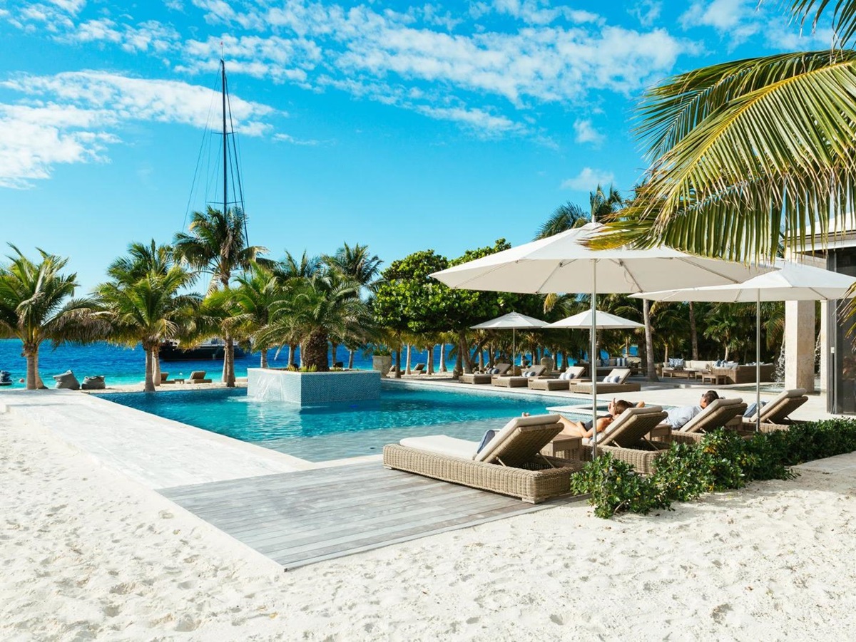 Beach Club at Over Yonder Cay in the Bahamas