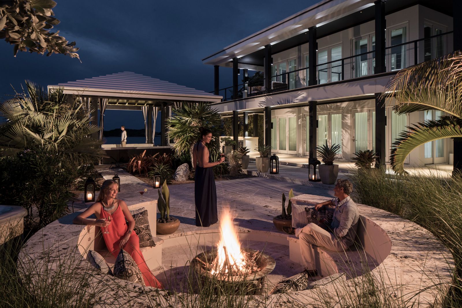 Fire Pit at Over Yonder Cay in the Bahamas