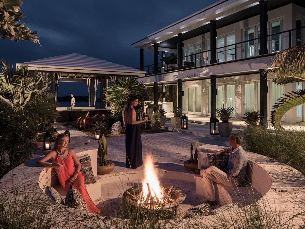 Fire Pit at Over Yonder Cay in the Bahamas