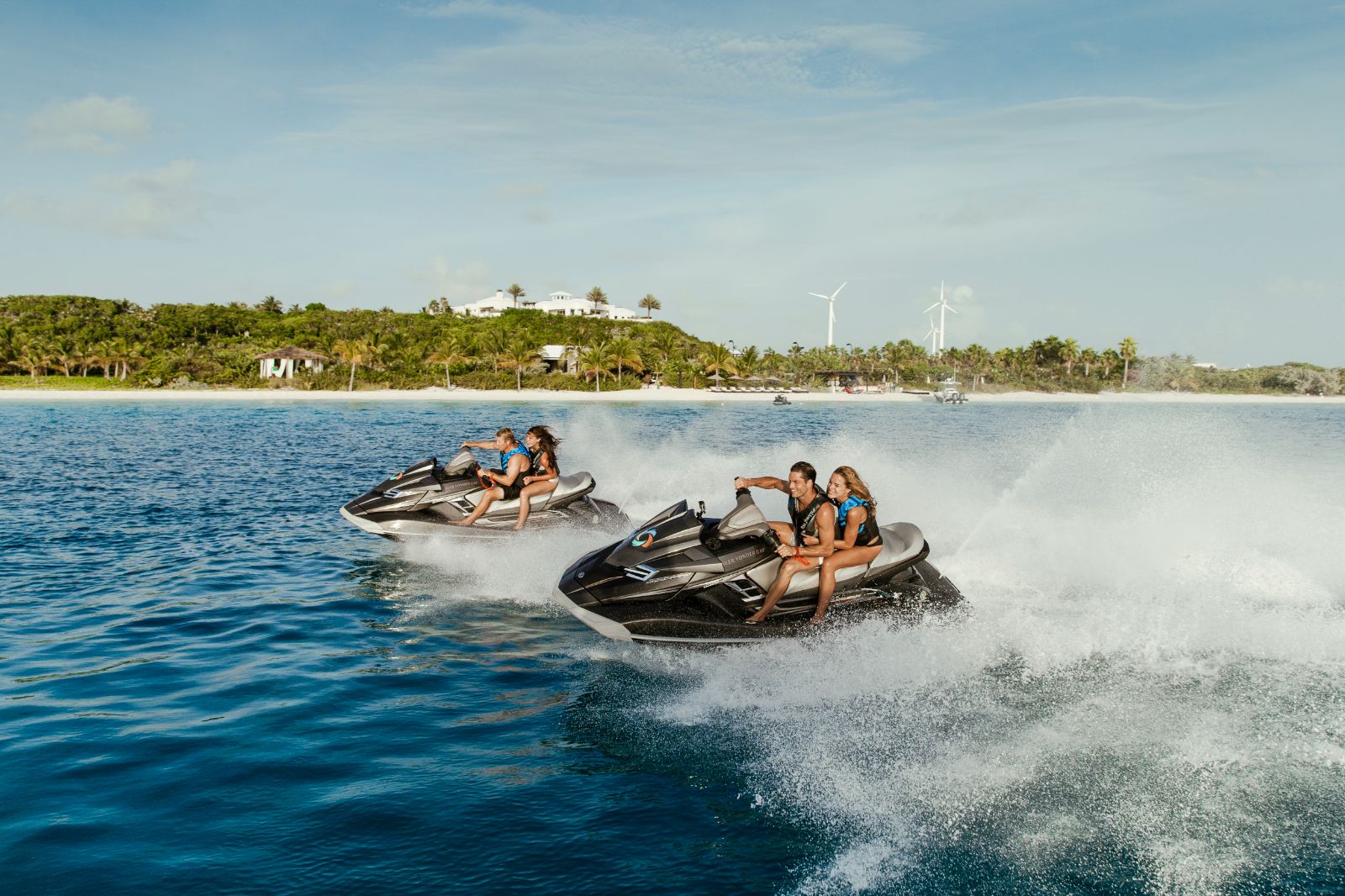 Jet Ski at Over Yonder Cay in the Bahamas