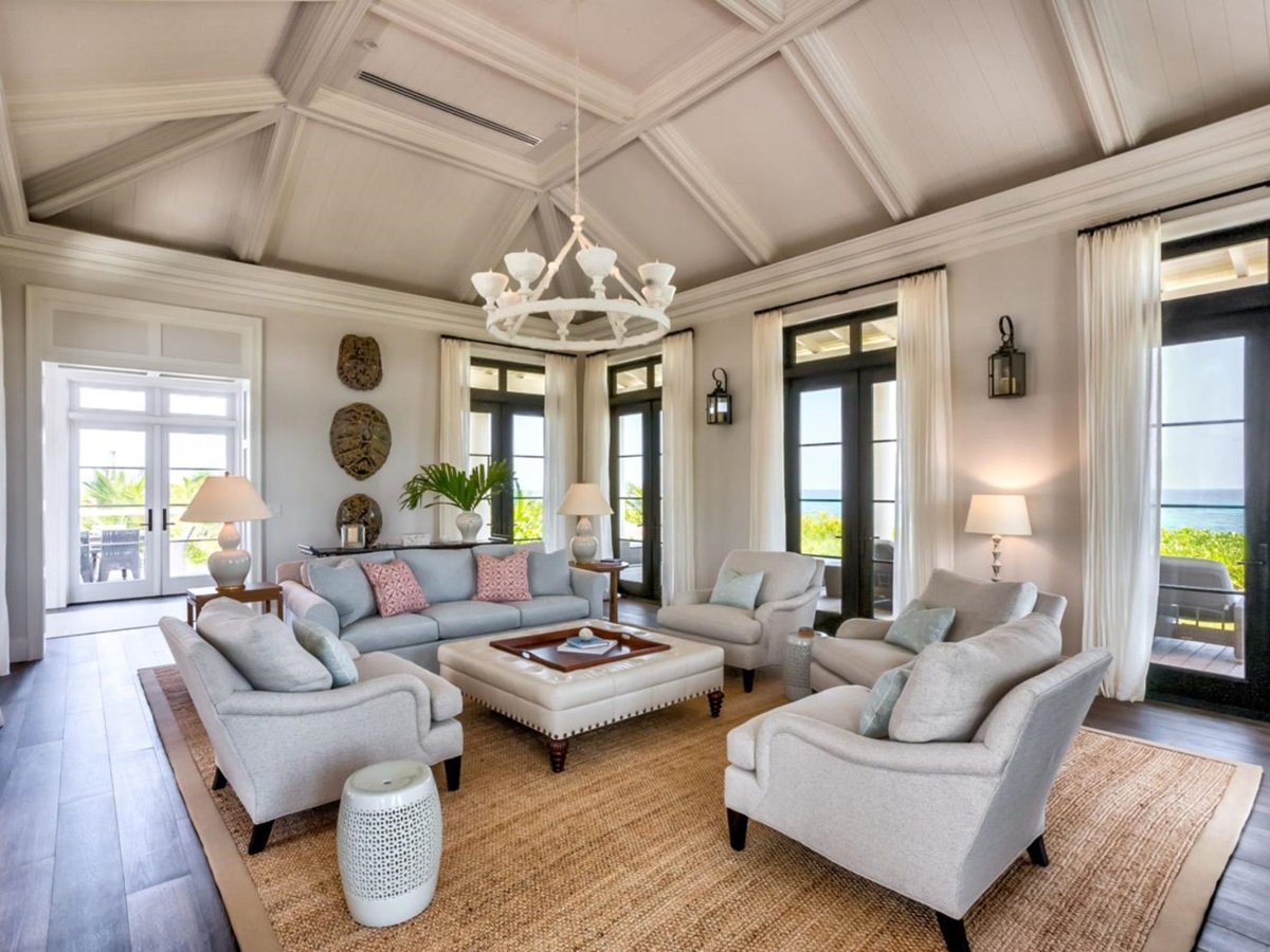 Living Room at Sea Oats, Elbow Cay in the Bahamas