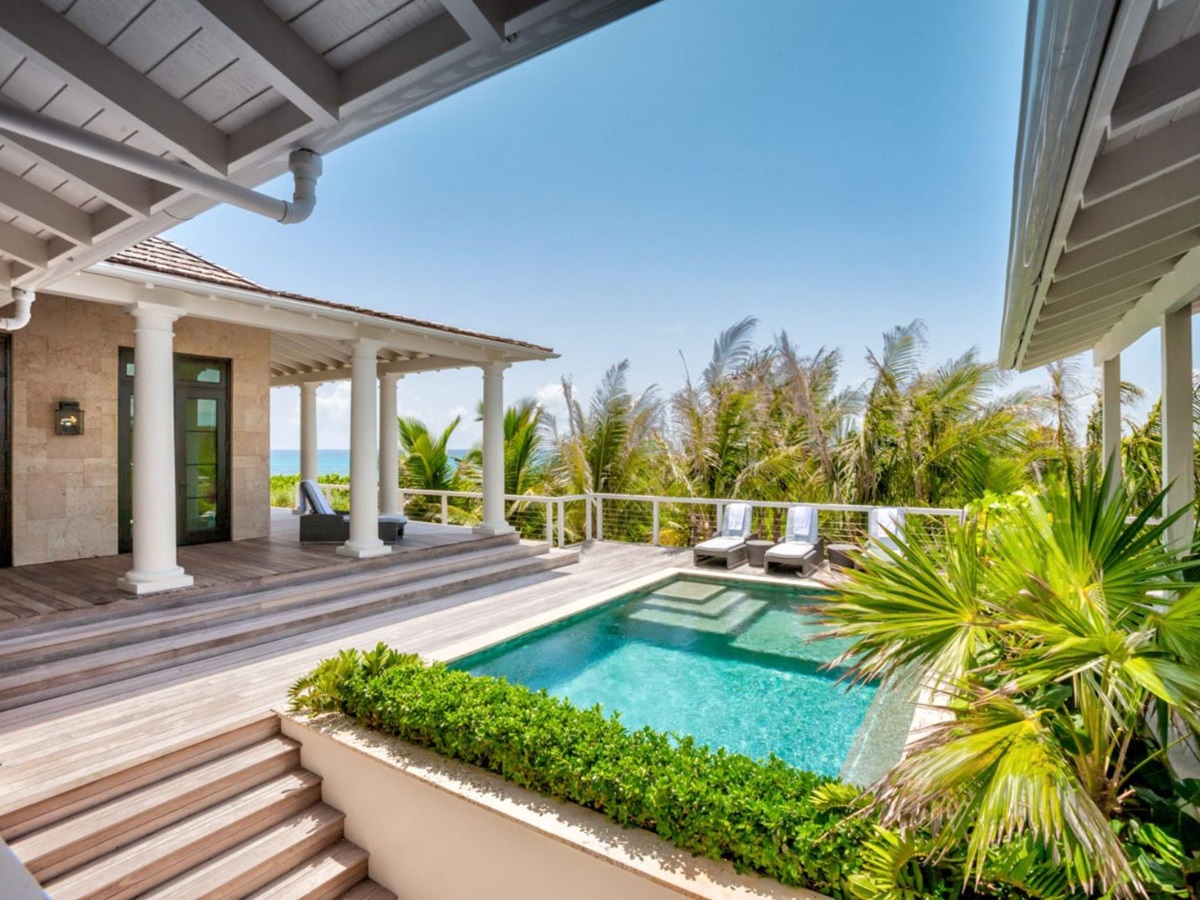 Swimming Pool at Sea Oats, Elbow Cay in the Bahamas