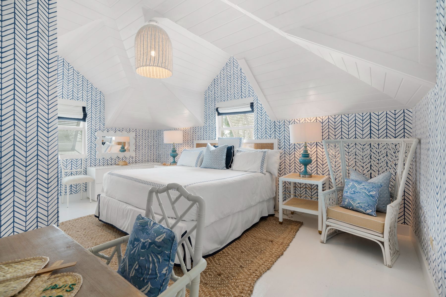 Guest House Bedroom One at Sea Siren in the Bahamas