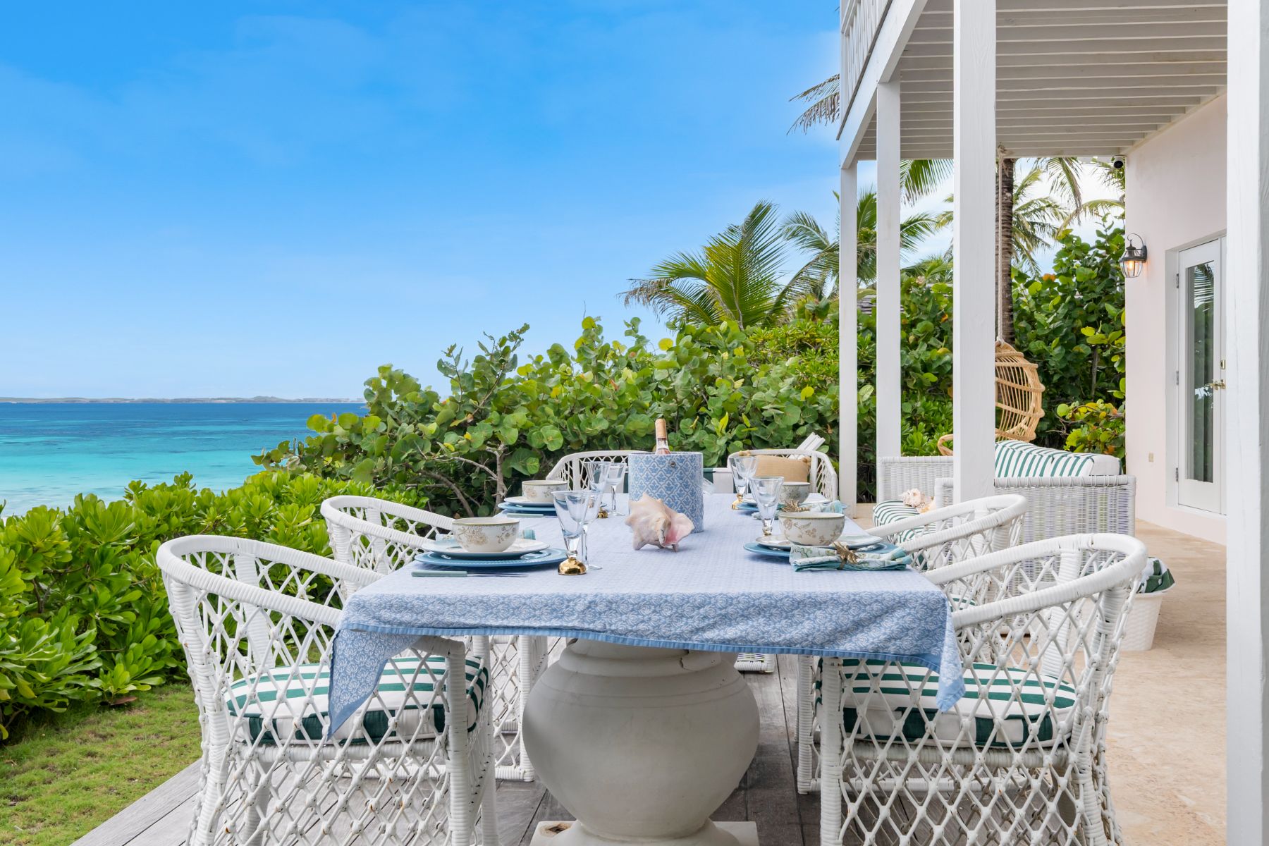 Outdoor Dining at Sea Siren in the Bahamas