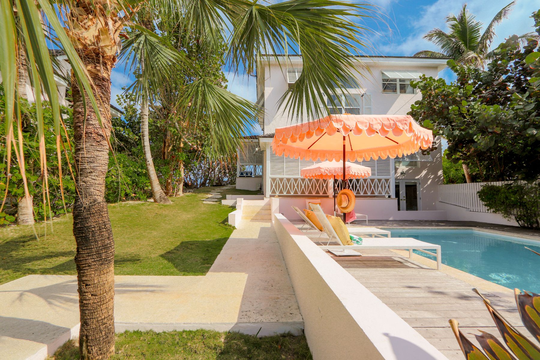 Poolside at Sea Siren in the Bahamas