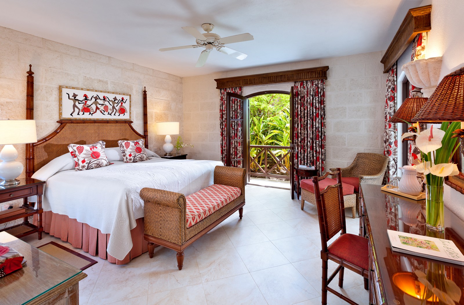 A double bedroom in Sandpiper, Barbados