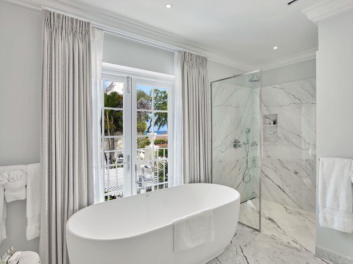 Bathroom at Bachelor Hall in Barbados