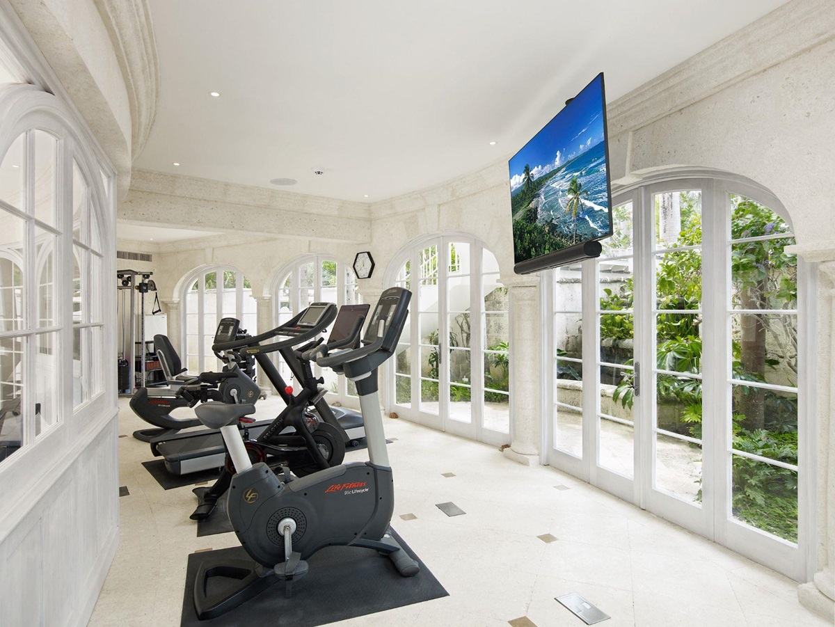 Gym at Bachelor Hall in Barbados