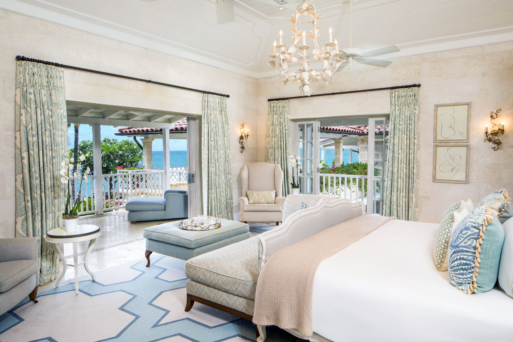 View from the master bedroom at Bachelor Hall in Barbados