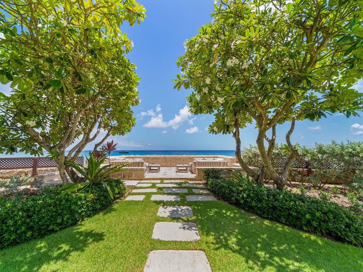 Outdoor terrace at Bachelor Hall in Barbados