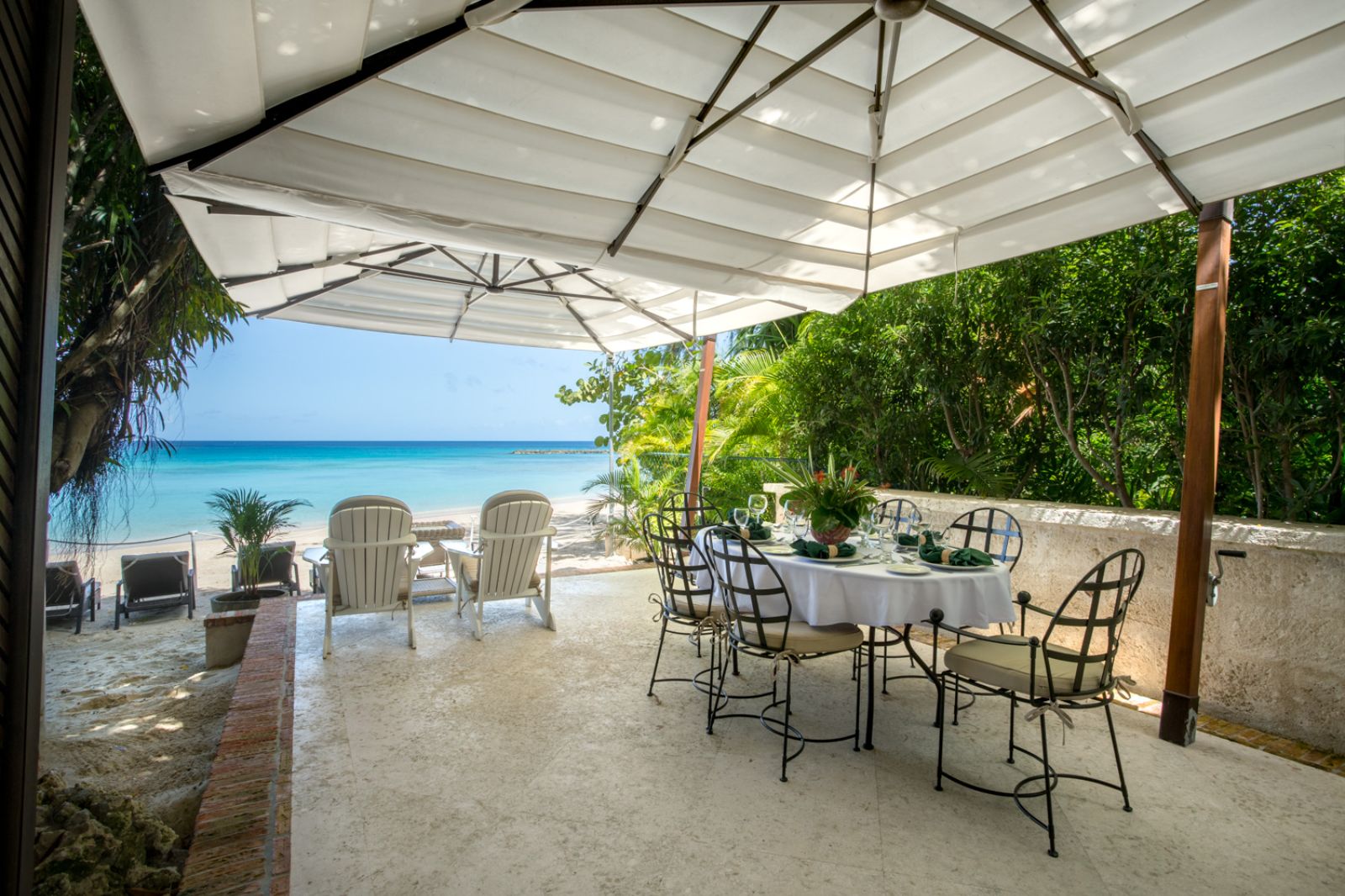 Beach Gazebo for Bluff House in Barbados