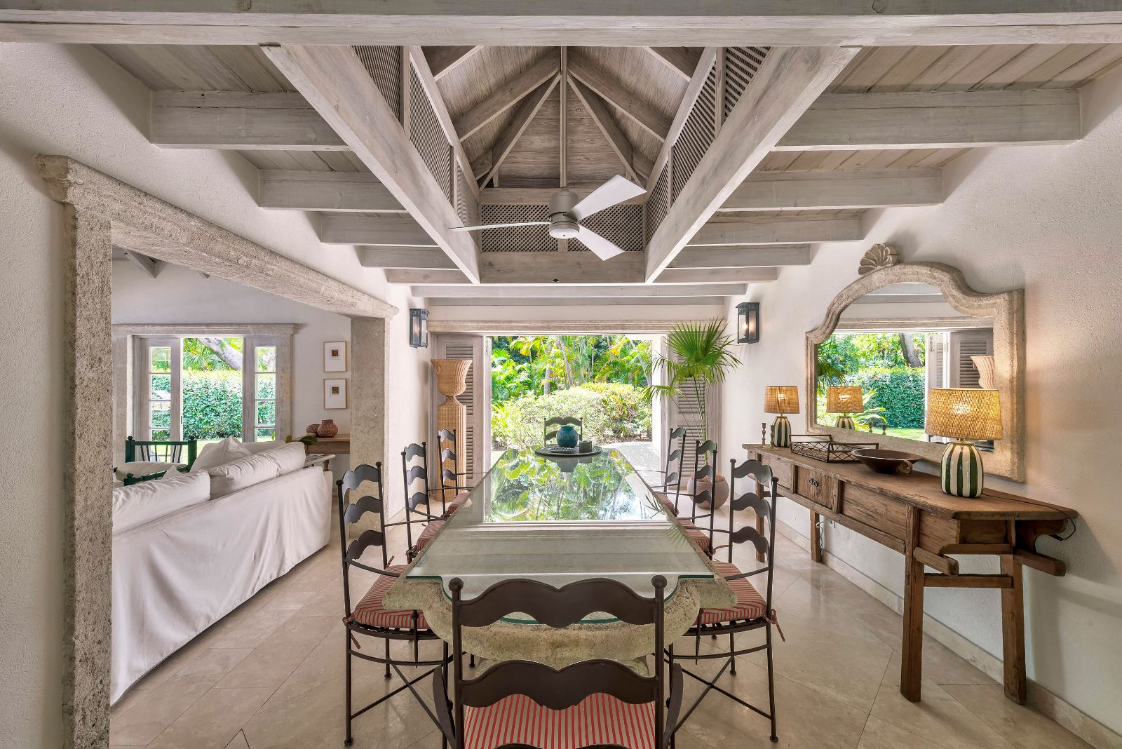 Dining at Bluff House in Barbados