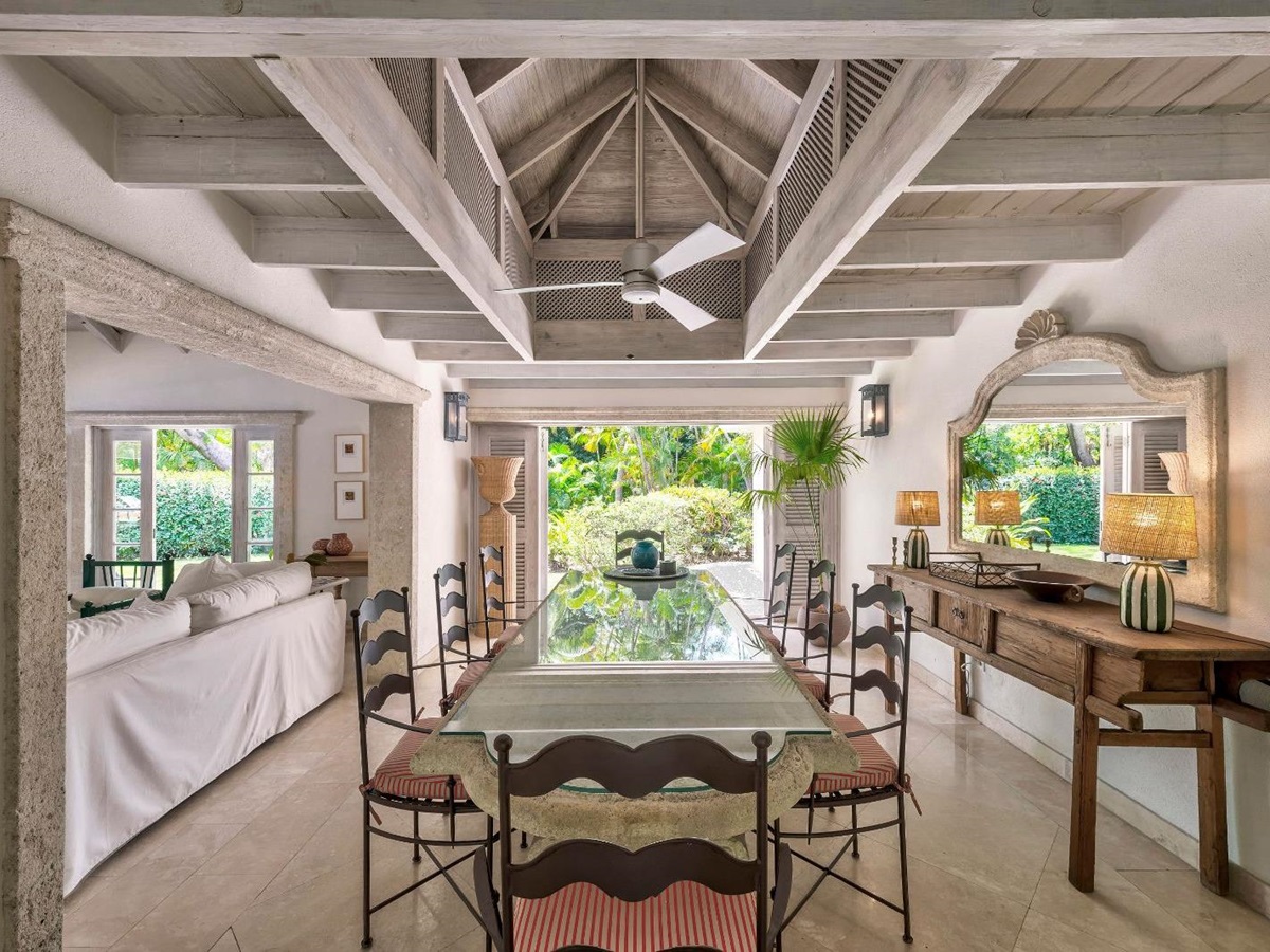 Dining at Bluff House in Barbados