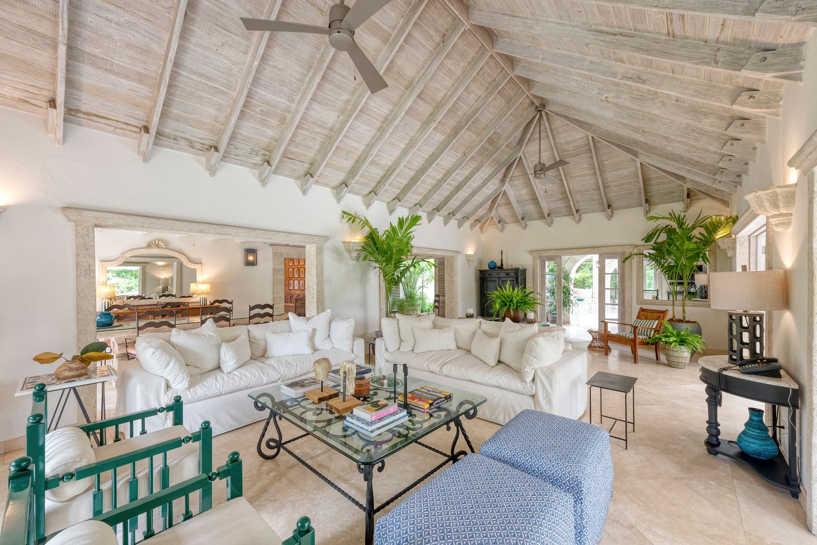 Living Room at Bluff House in Barbados
