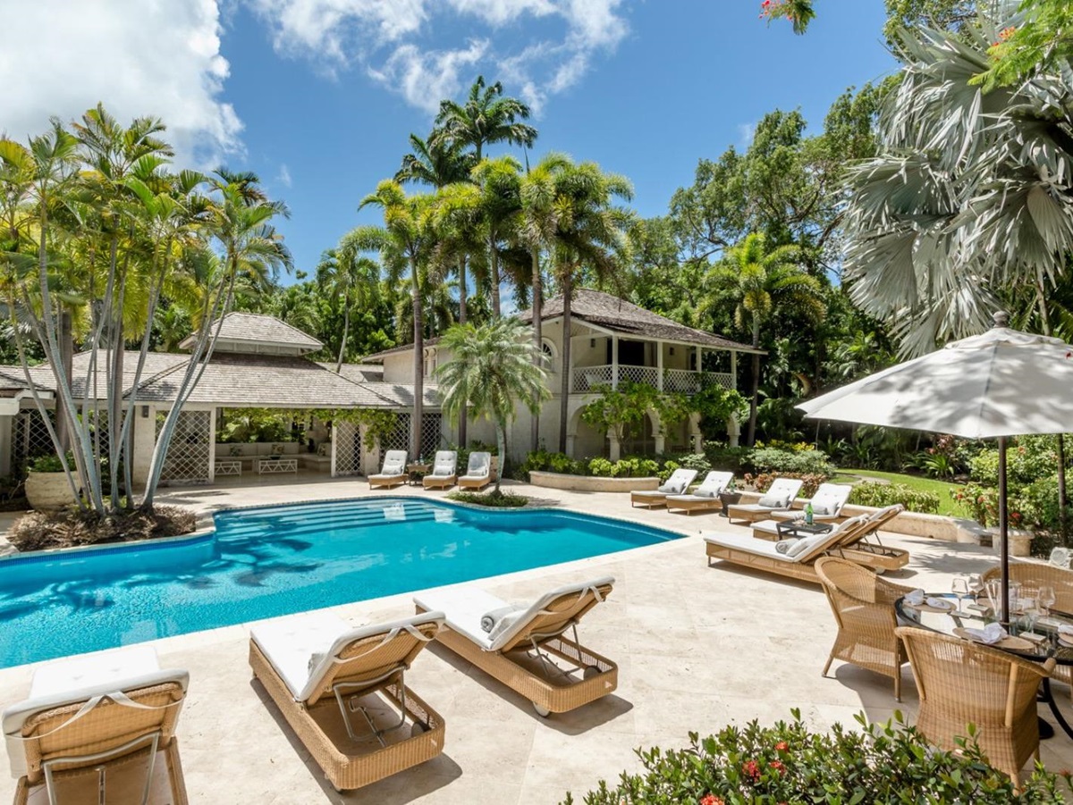Pool View at Bluff House in Barbados