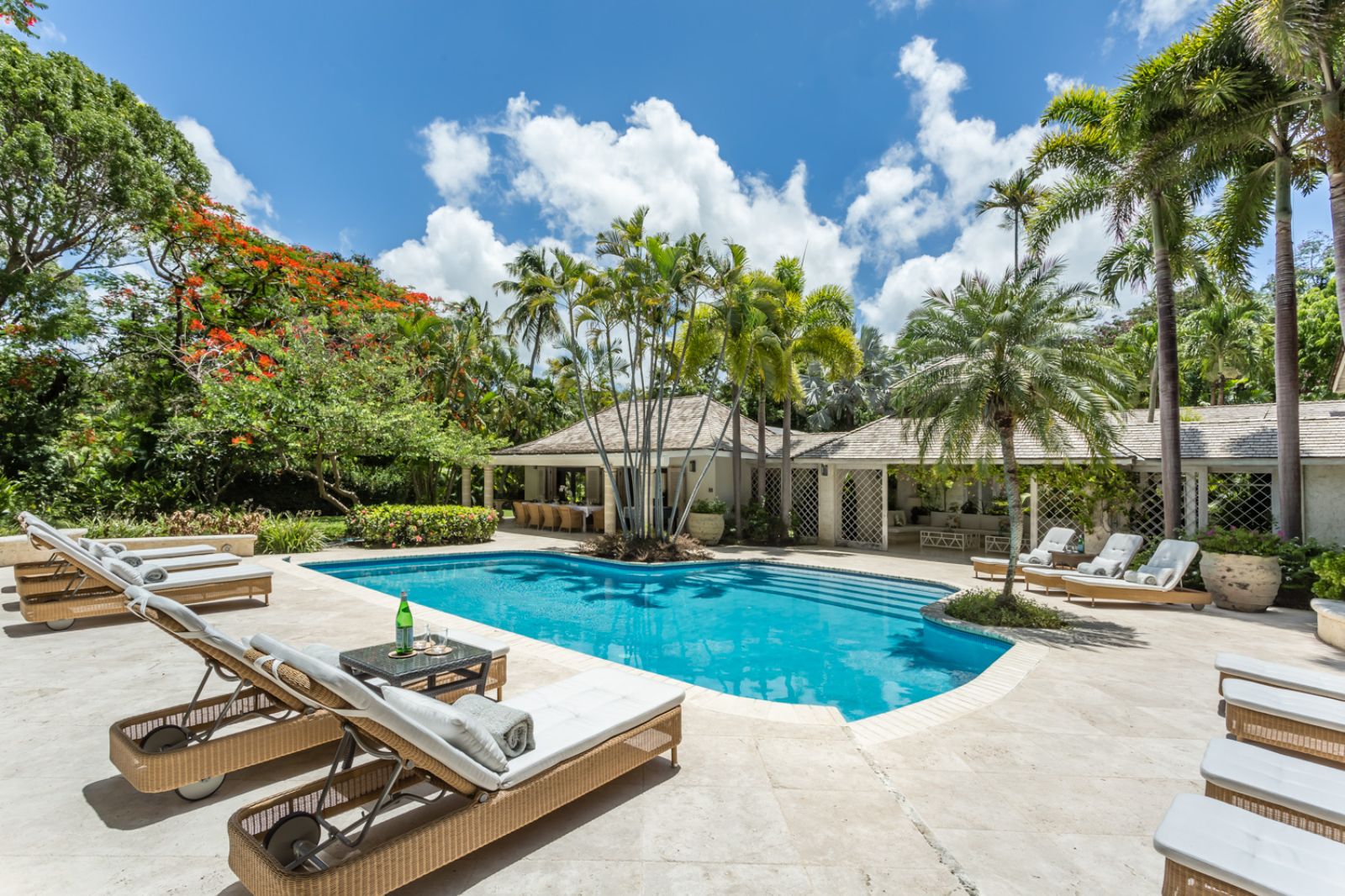 Poolside at Bluff House in Barbados