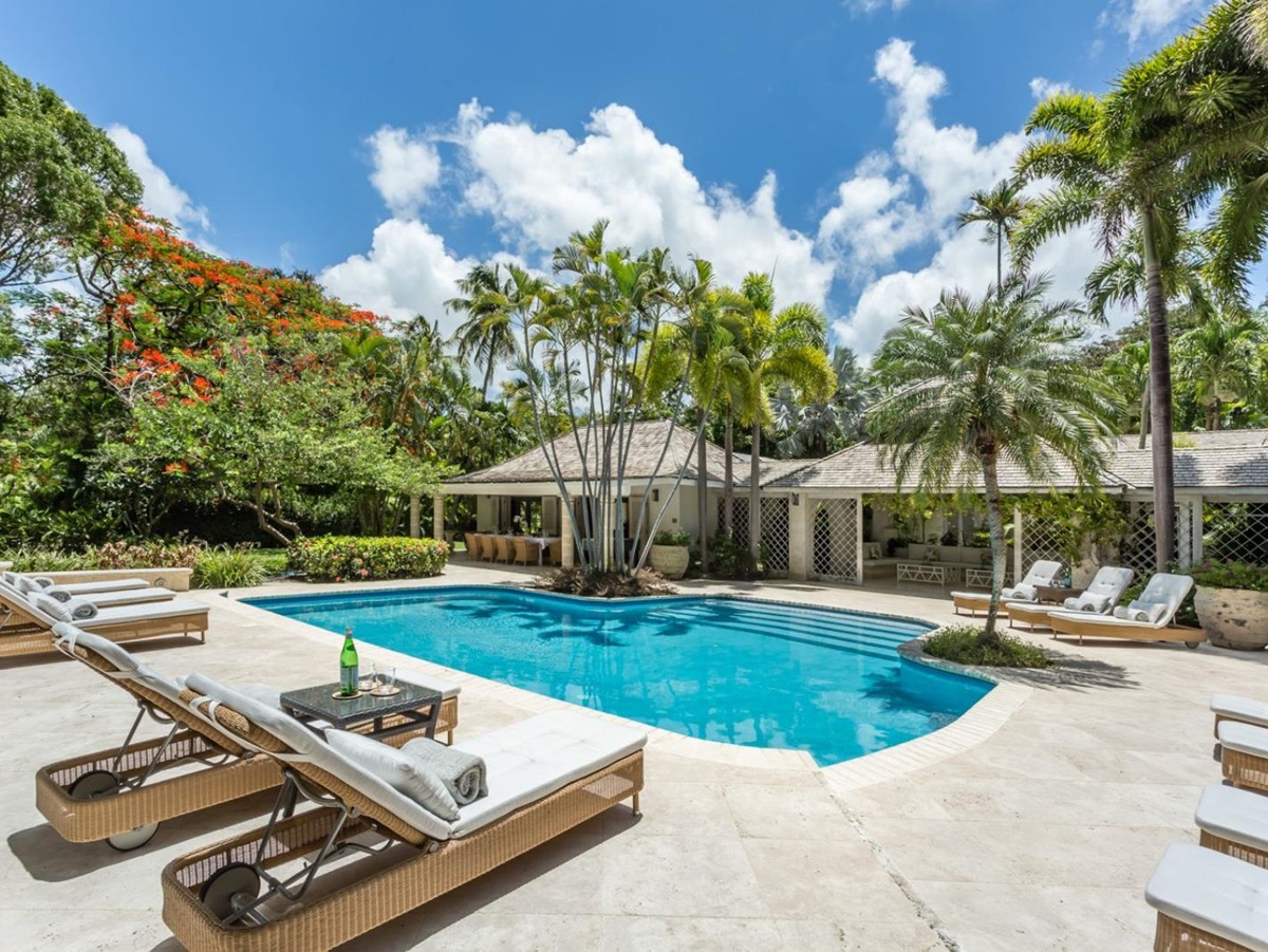 Poolside at Bluff House in Barbados