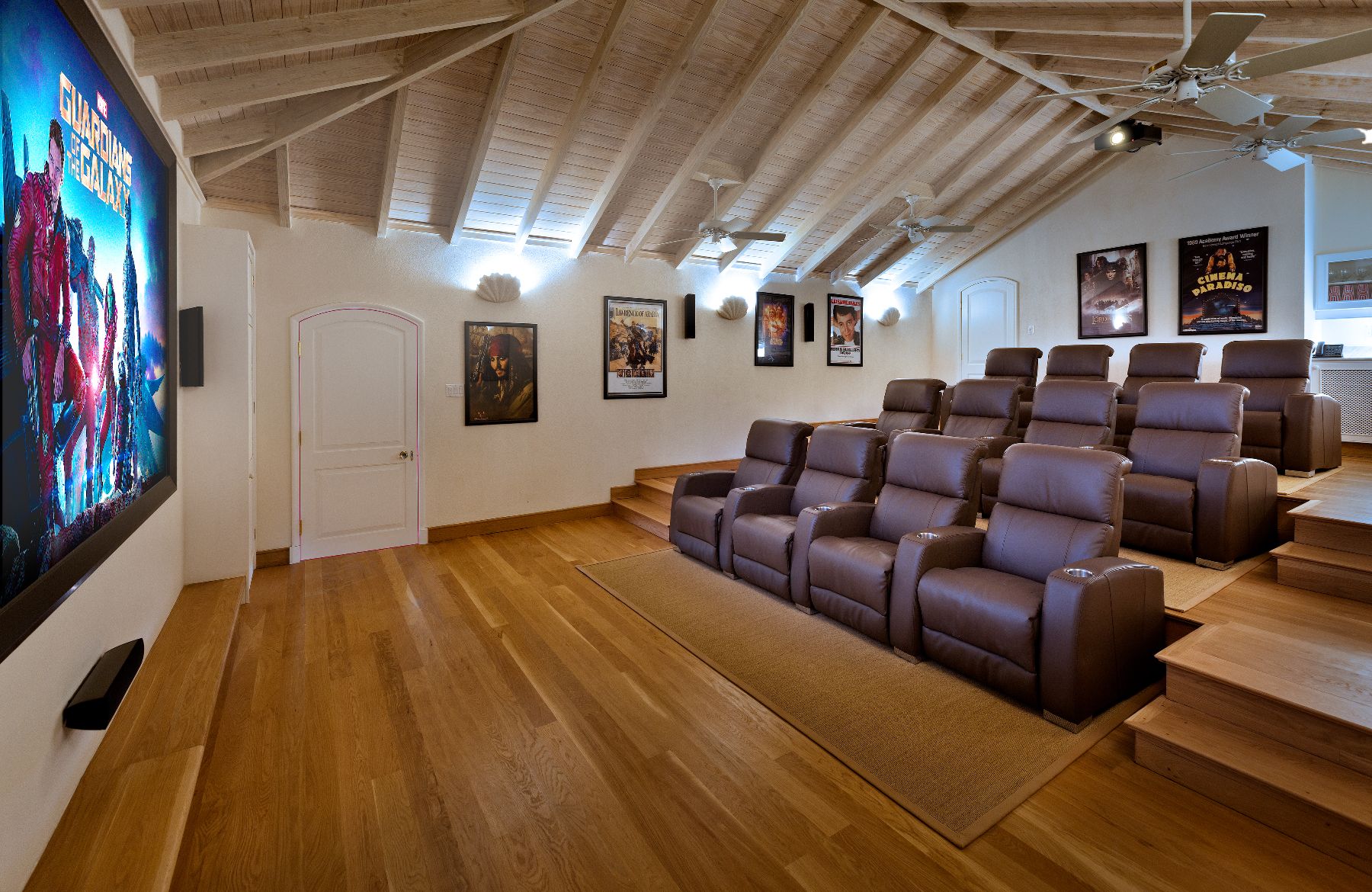Cinema room at Crystal Springs in Barbados