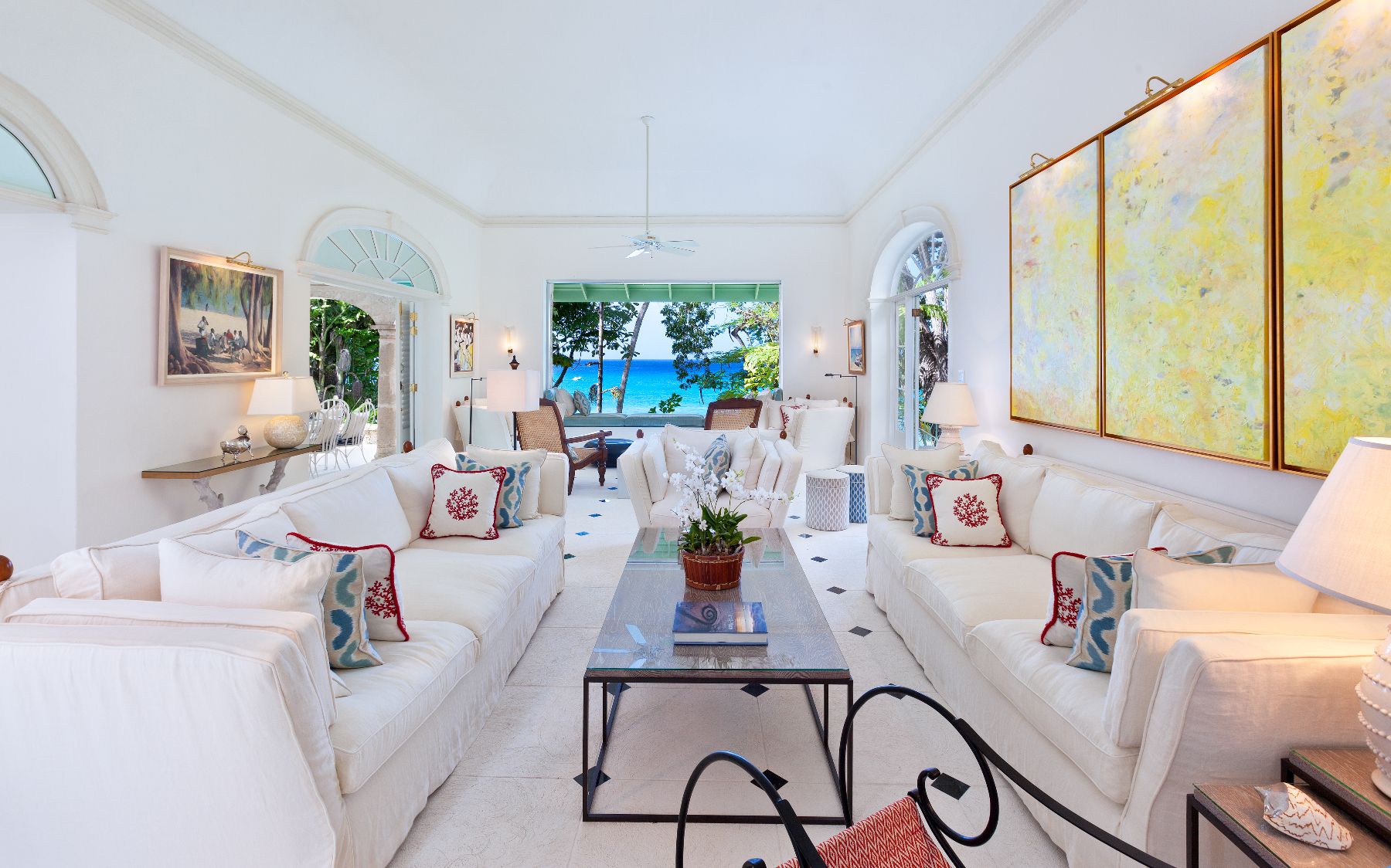Living room at Crystal Springs in Barbados