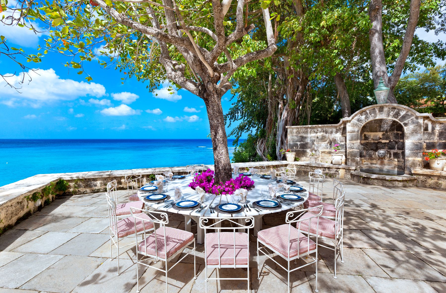 Outdoor dining at Crystal Springs in Barbados