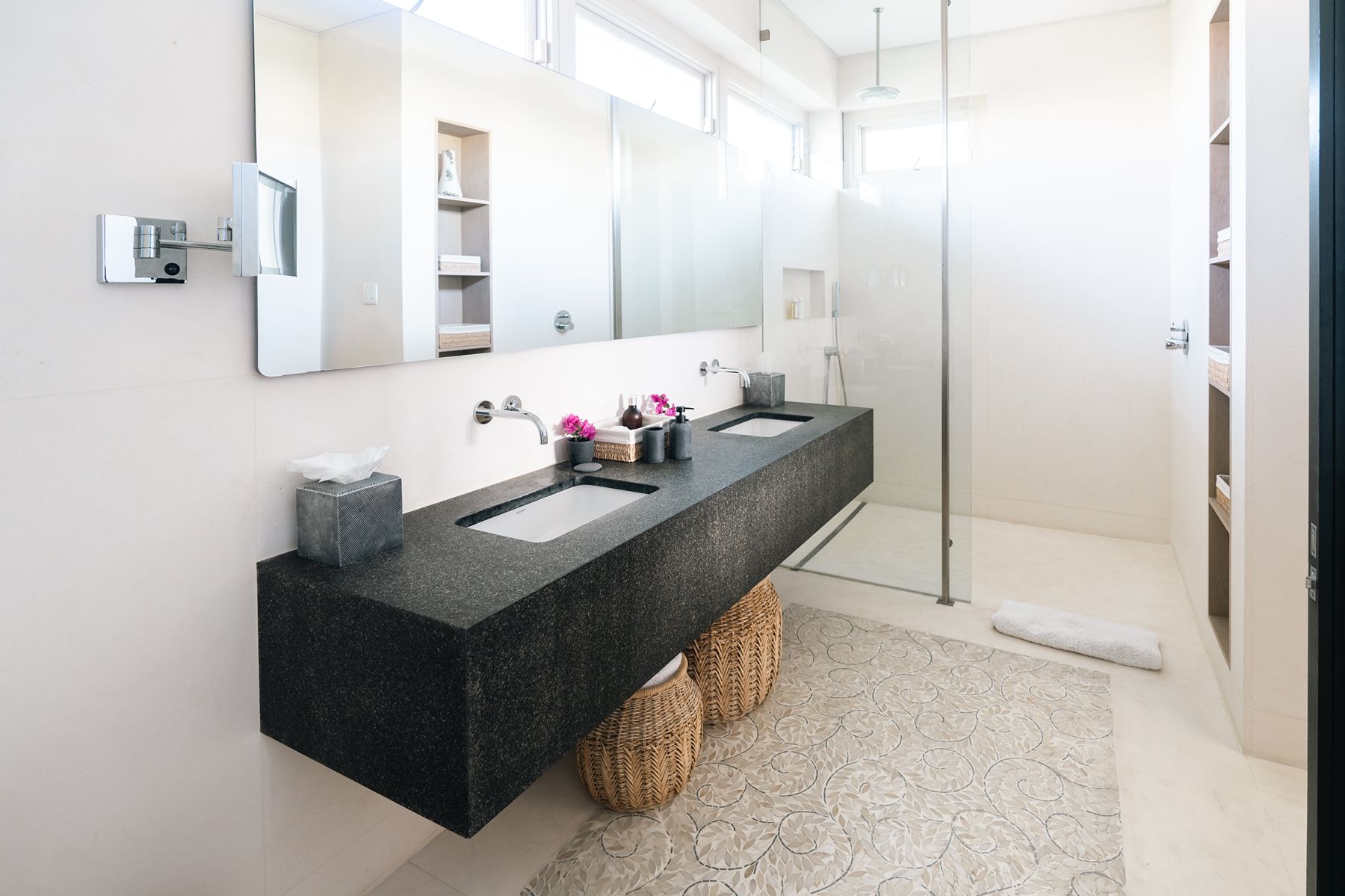 Bathroom with shower at Godings Beach House in Barbados
