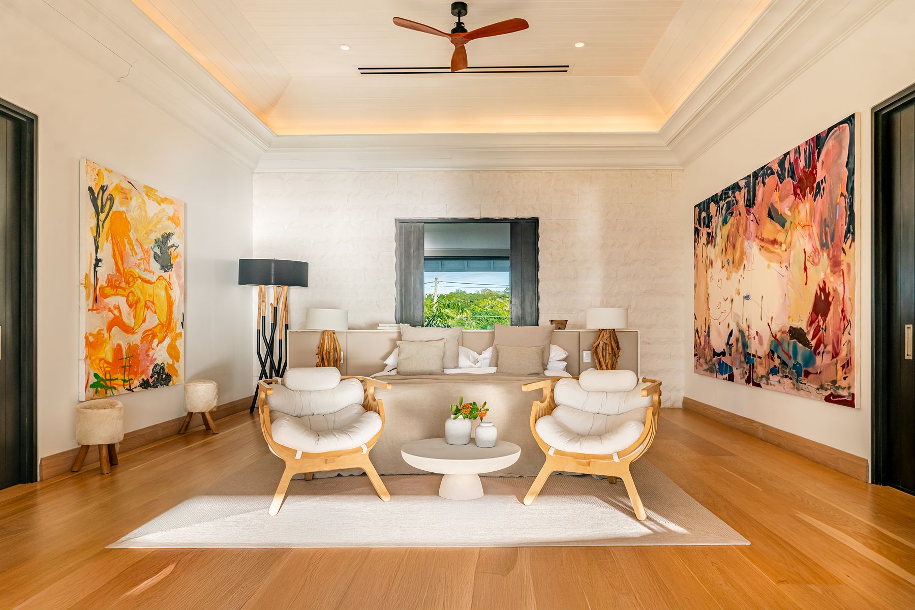 Double bedroom at Godings Beach House in Barbados