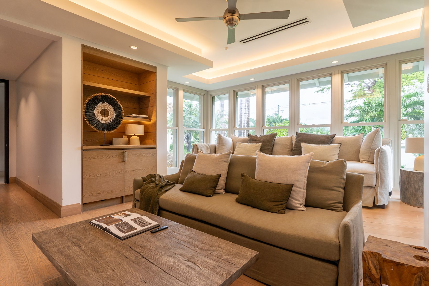 Cinema room at Godings Beach House in Barbados