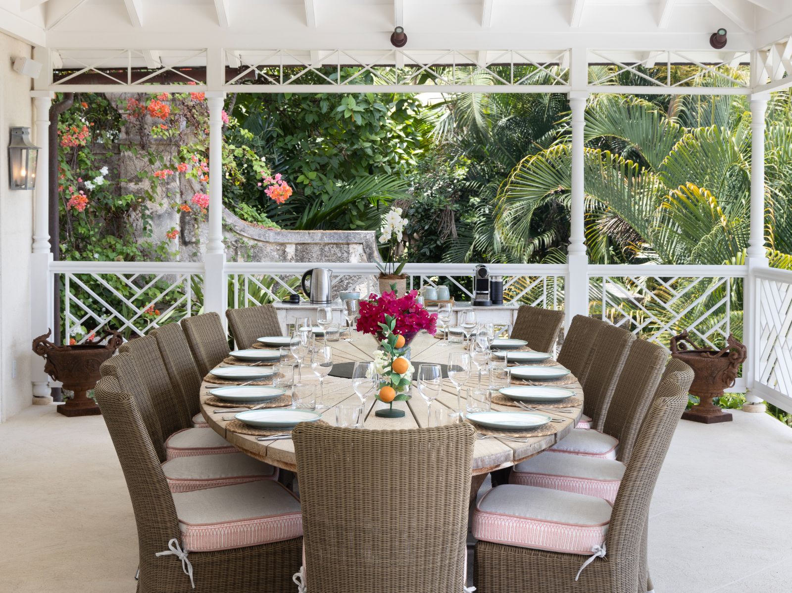Dining at Half Moon in Barbados