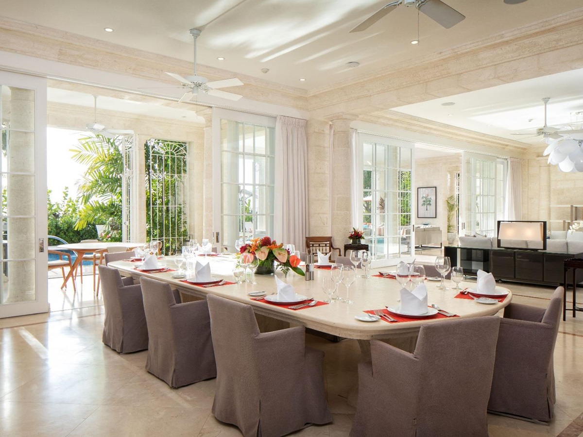Dining room at Kiko in Barbados