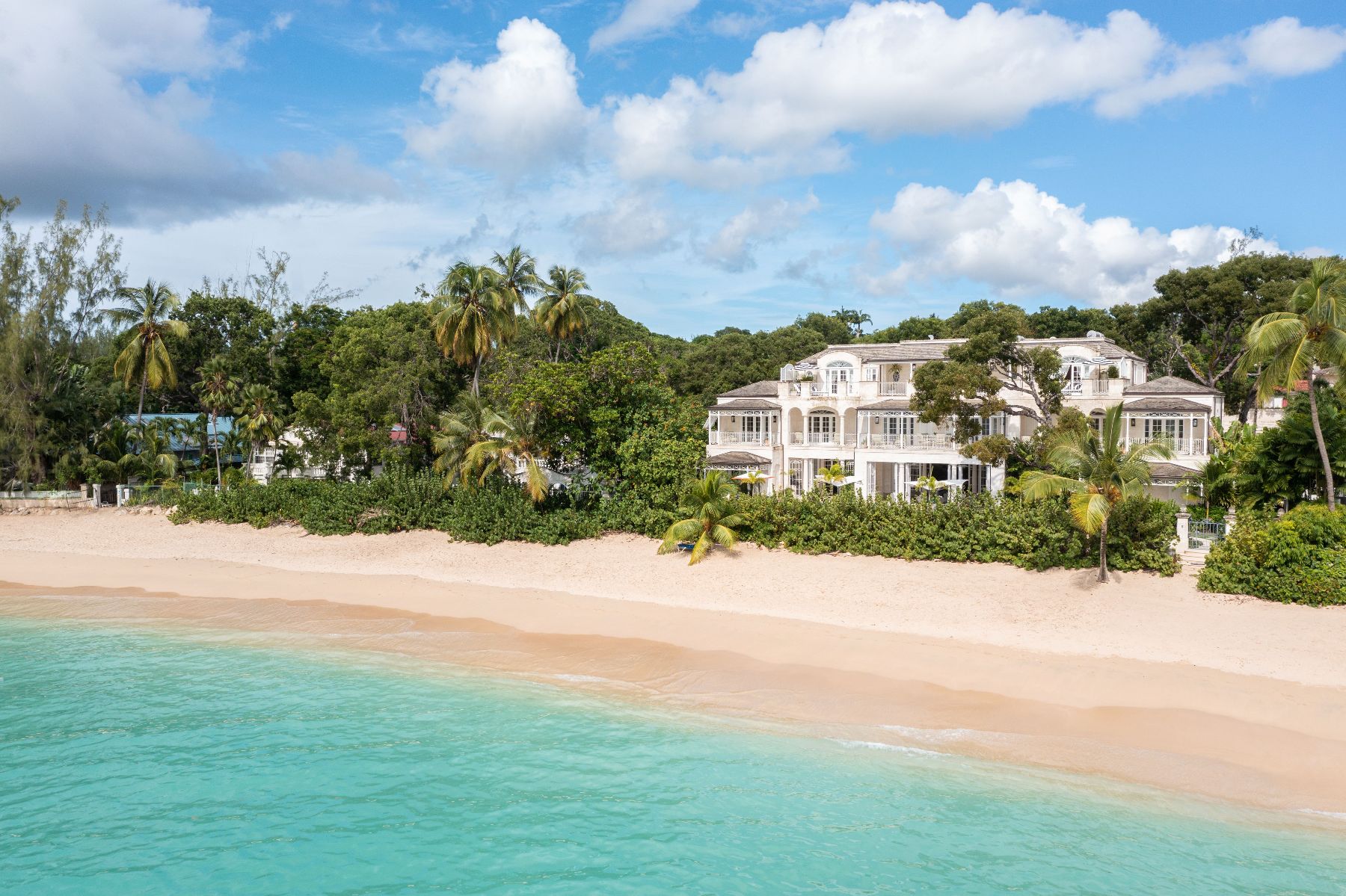 Aerial view of the beach at Kiko in Barbados