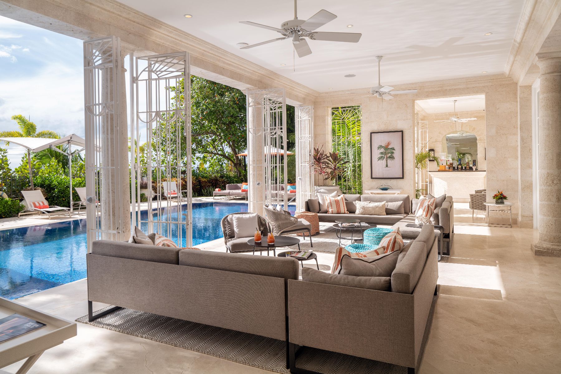 Living room at Kiko in Barbados