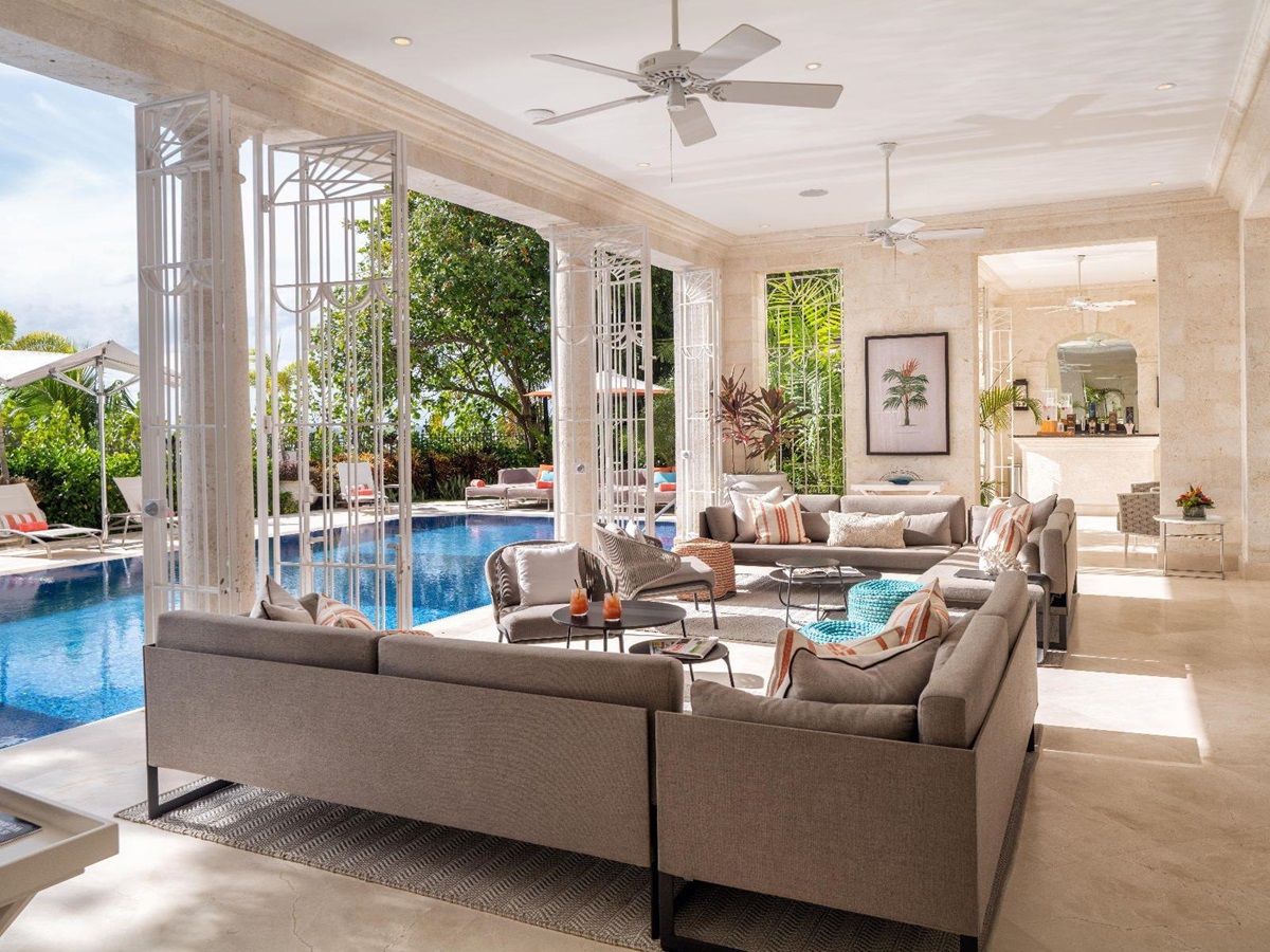Living room at Kiko in Barbados