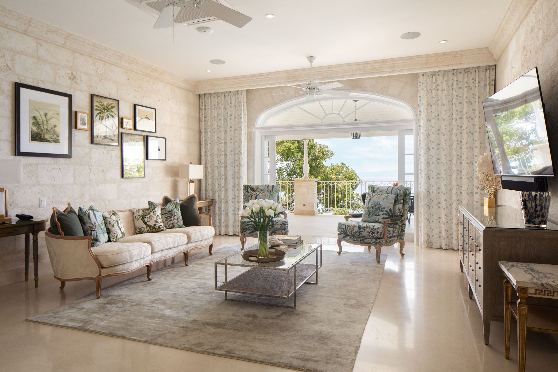 TV room at Kiko in Barbados