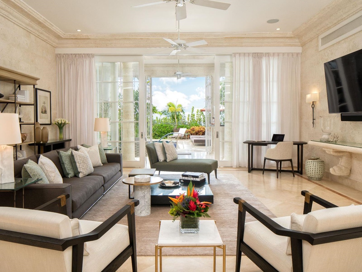TV room at Kiko in Barbados