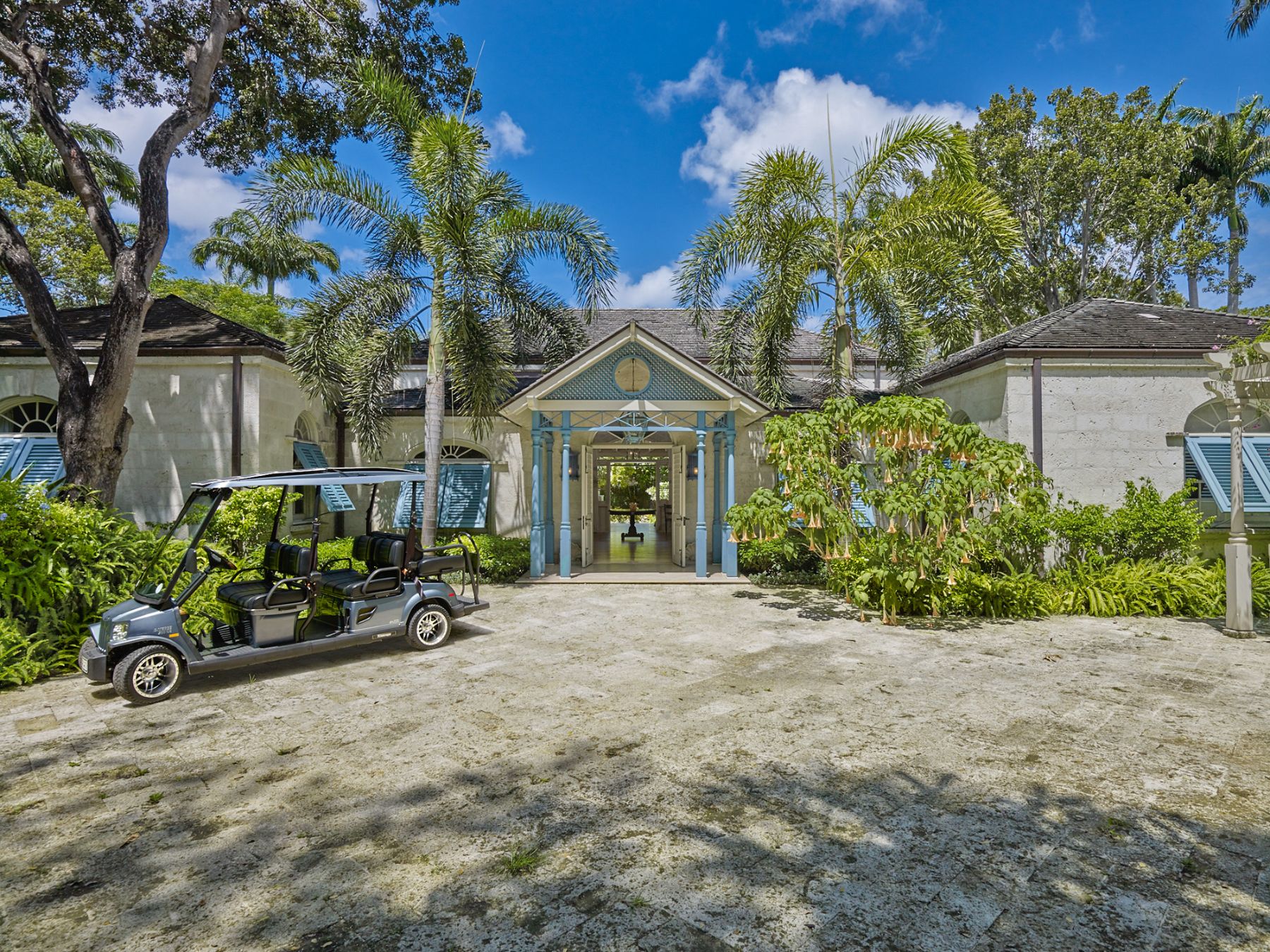 Exterior entrance at Laughing Waters in Barbados
