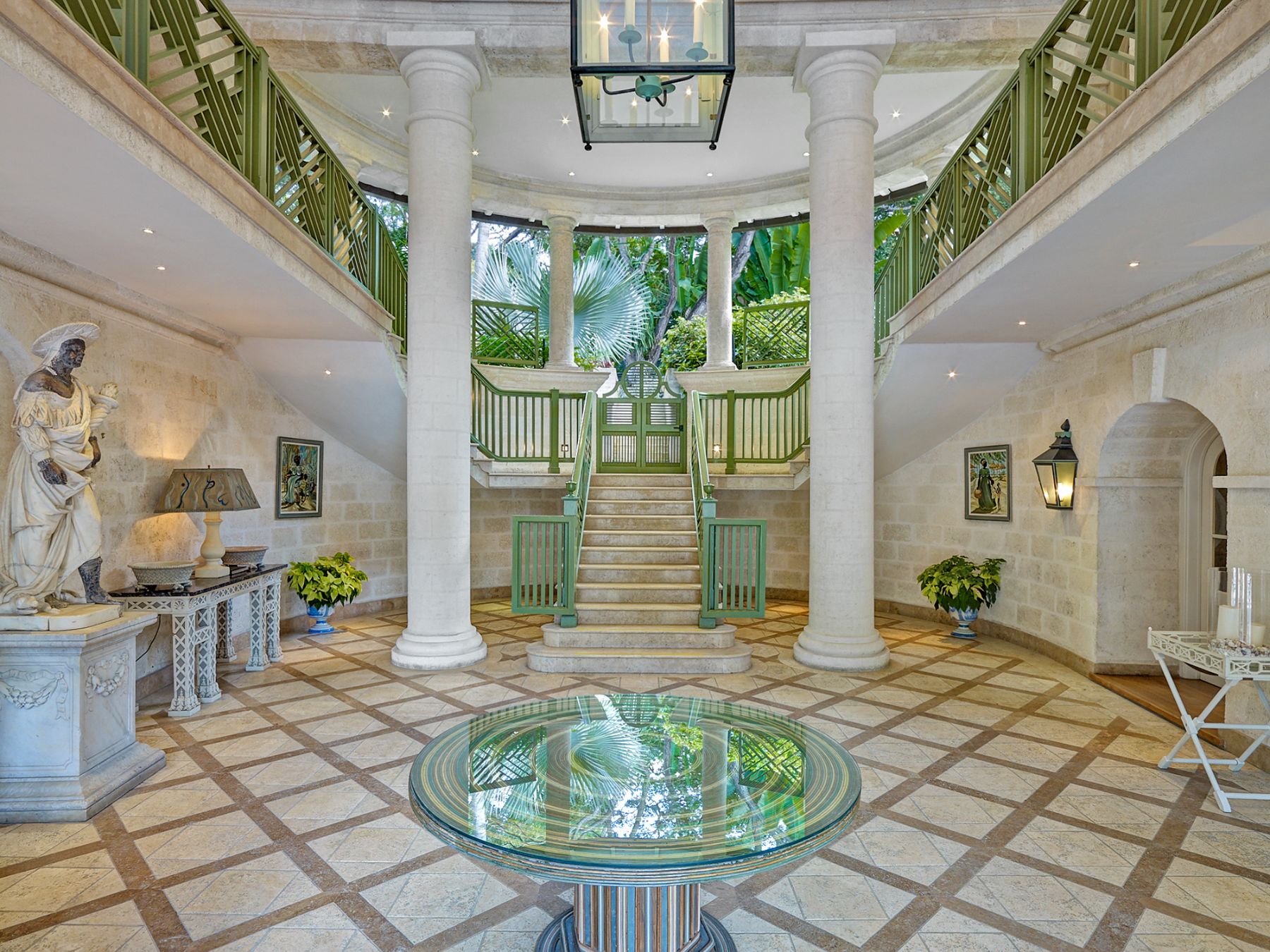 The Great Hall at at Laughing Waters in Barbados