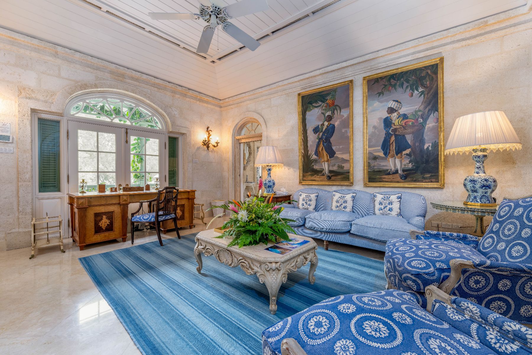 Sitting room at Laughing Waters in Barbados