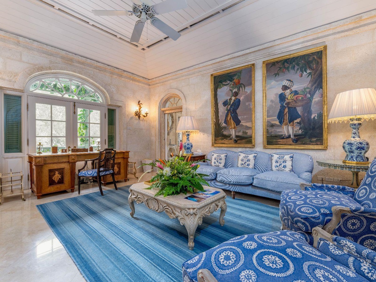 Sitting room at Laughing Waters in Barbados