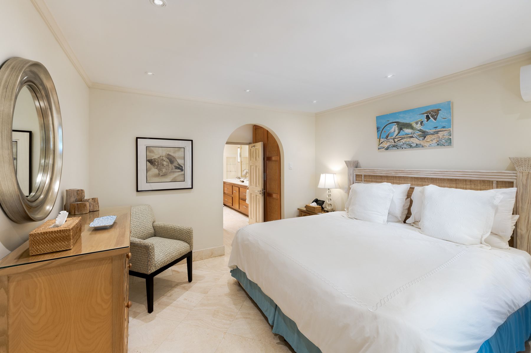 Bedroom at Leamington Estate in Barbados