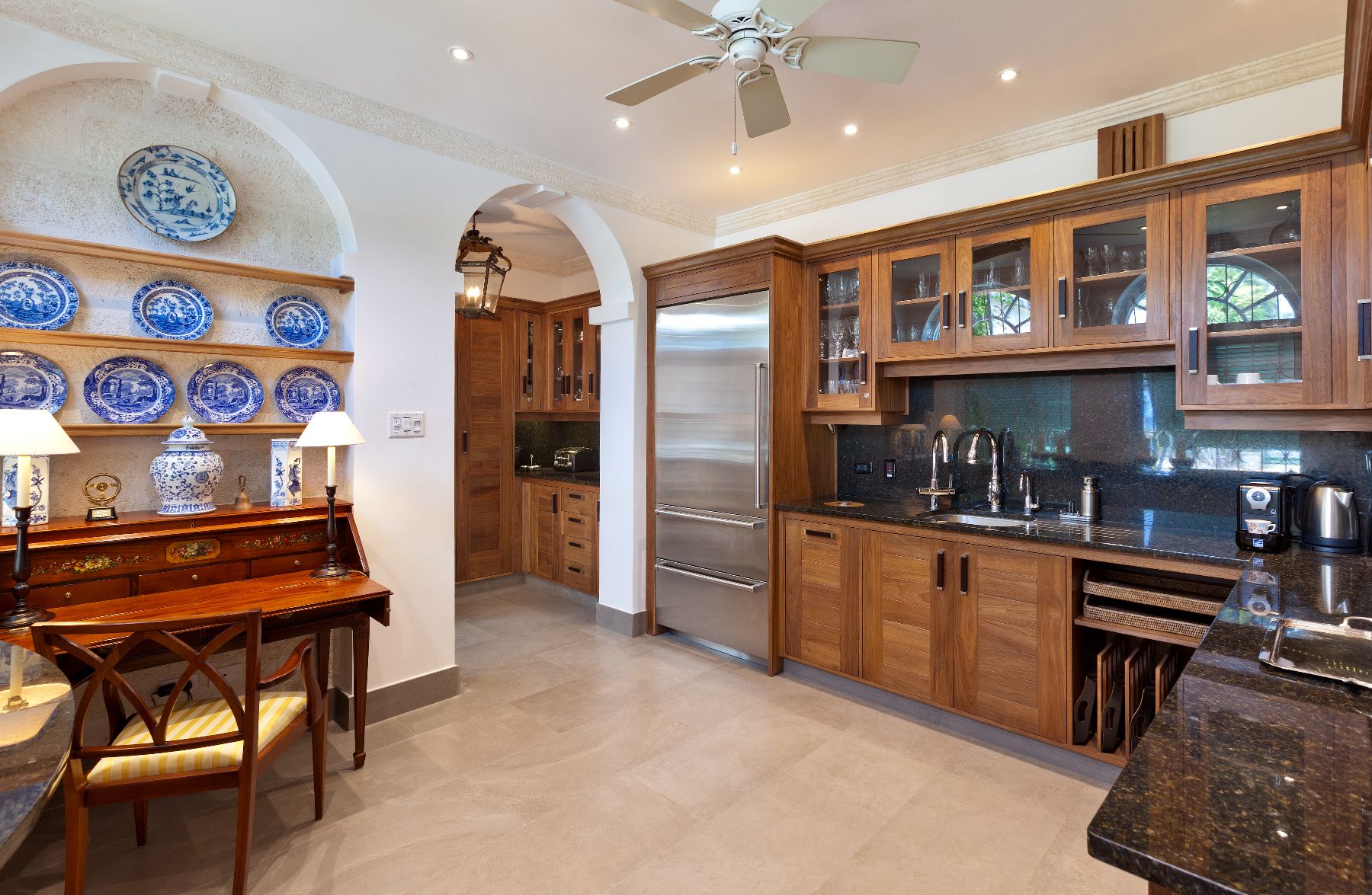 Butlers pantry at Leamington Estate in Barbados
