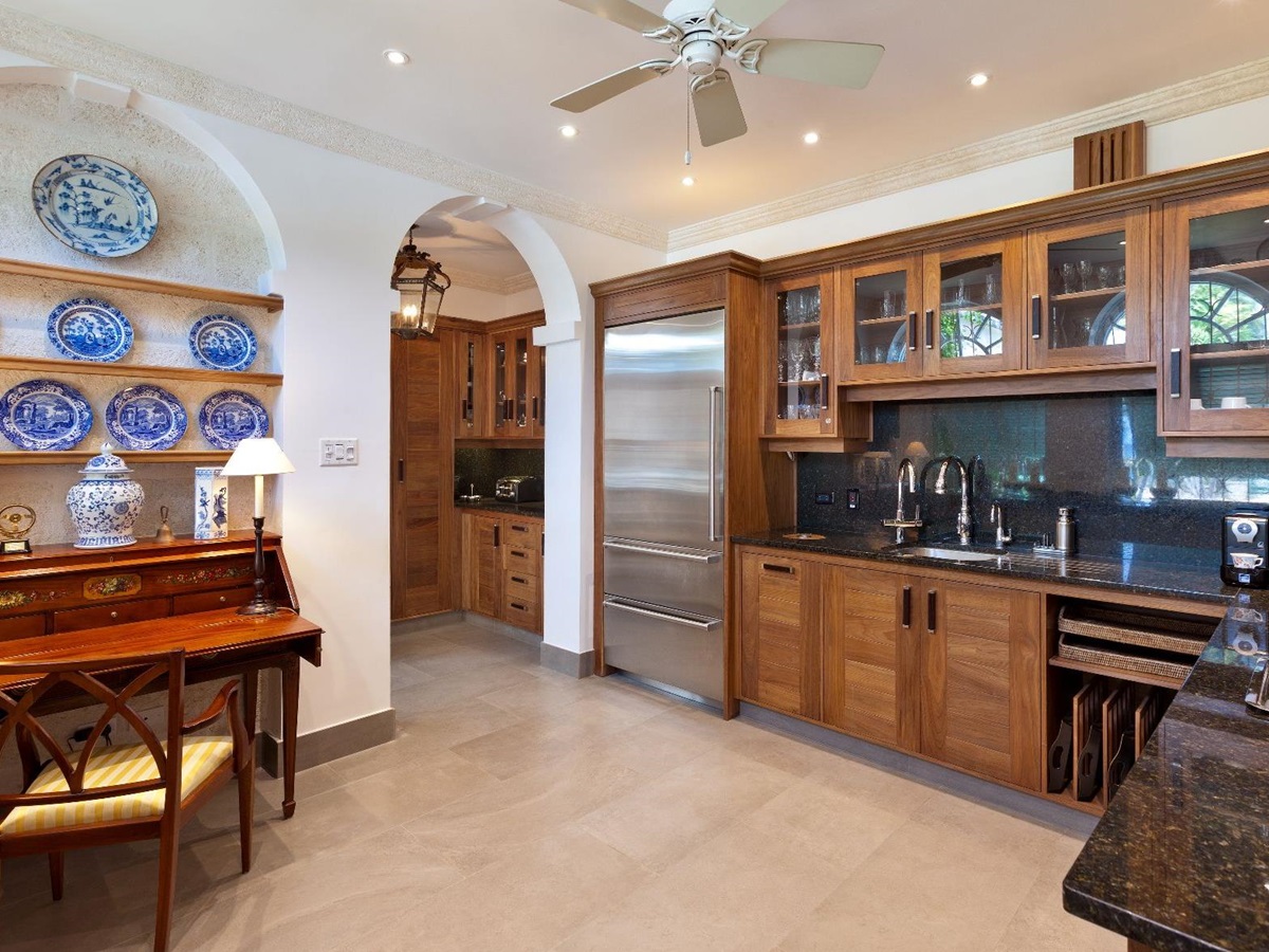 Butlers pantry at Leamington Estate in Barbados