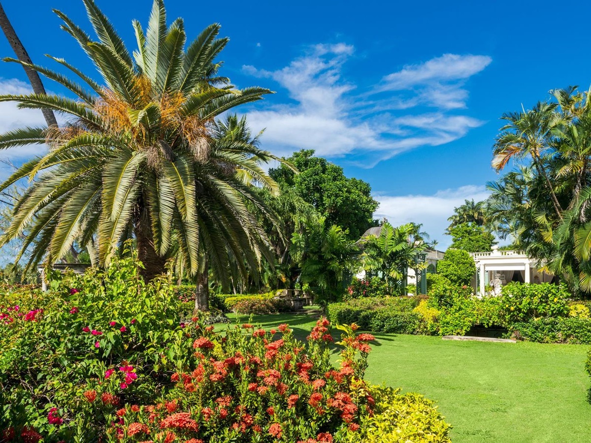 Garden at Leamington Estate in Barbados