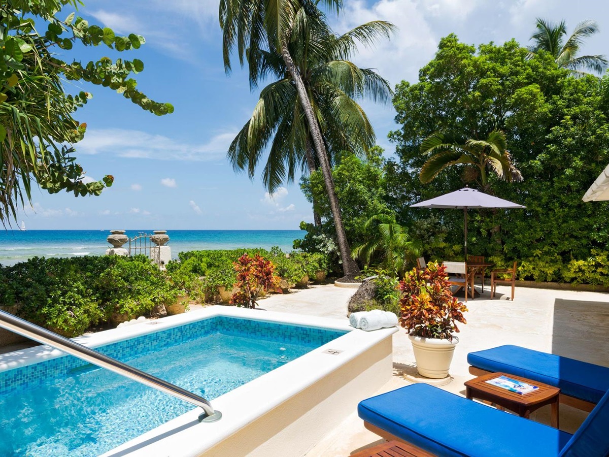 Plunge pool at Leamington Estate in Barbados